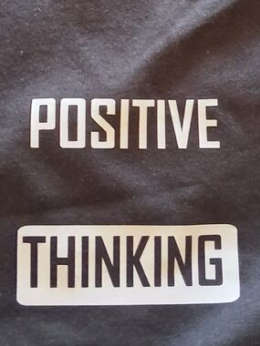 Positive Thinking Kids Graphic Tee - Black